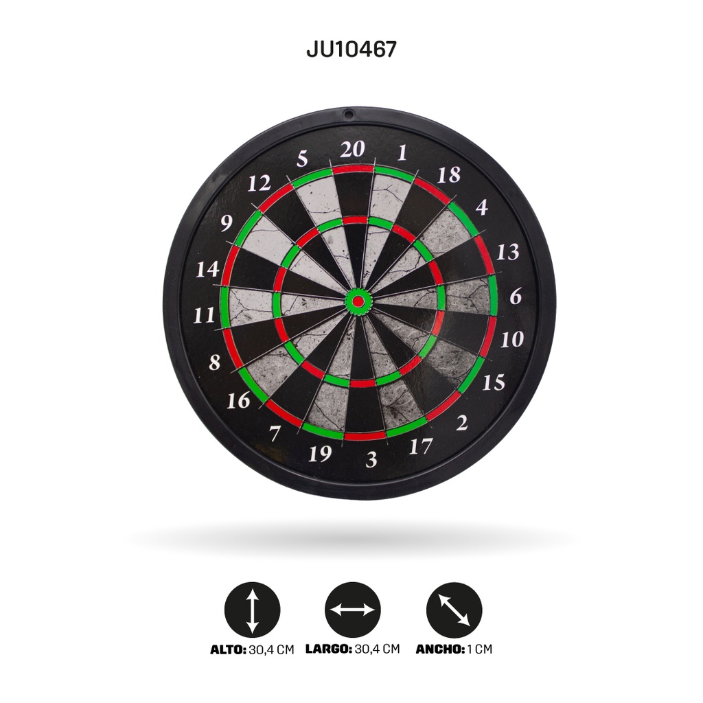 OBJETIVO CON DARDOS DOBLE LADO [B2010-1]