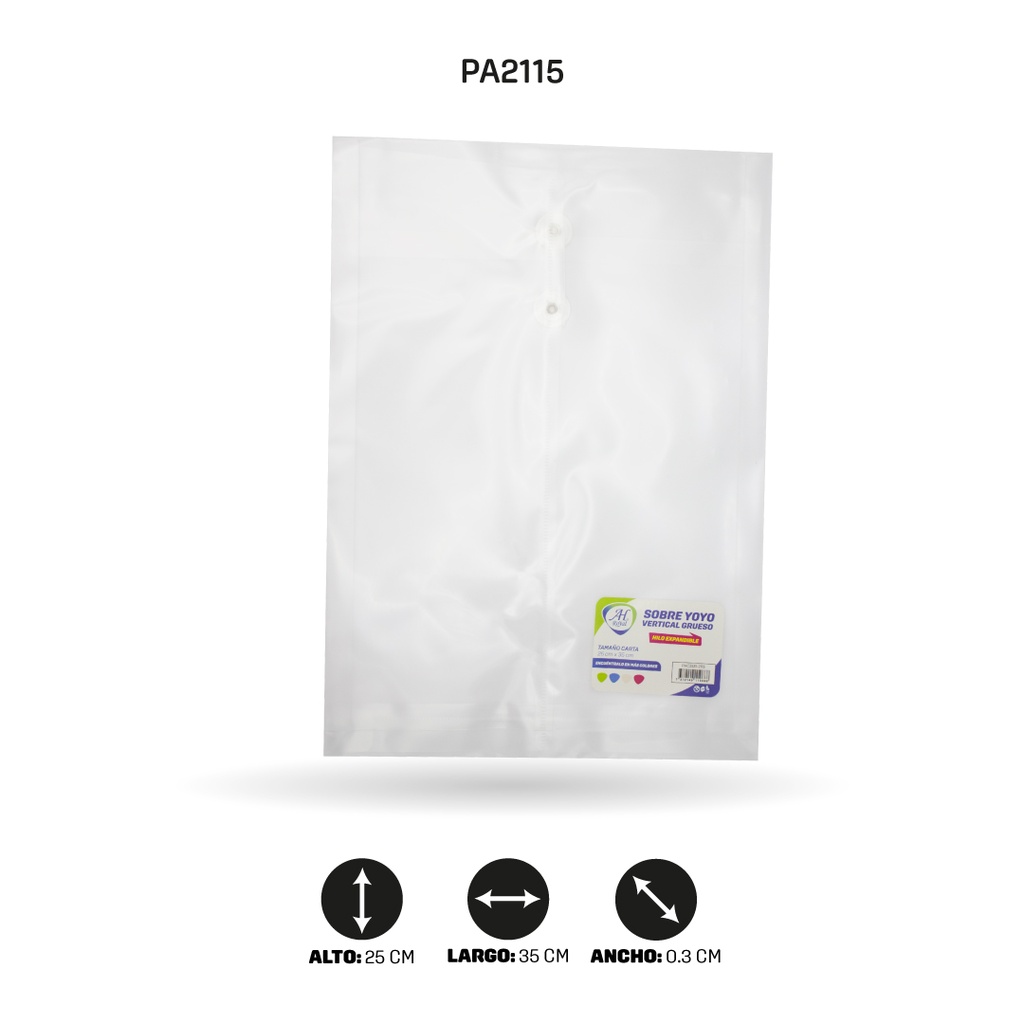 SOBRE YOYO VERTICAL GRUESO [PAC2531-2115]