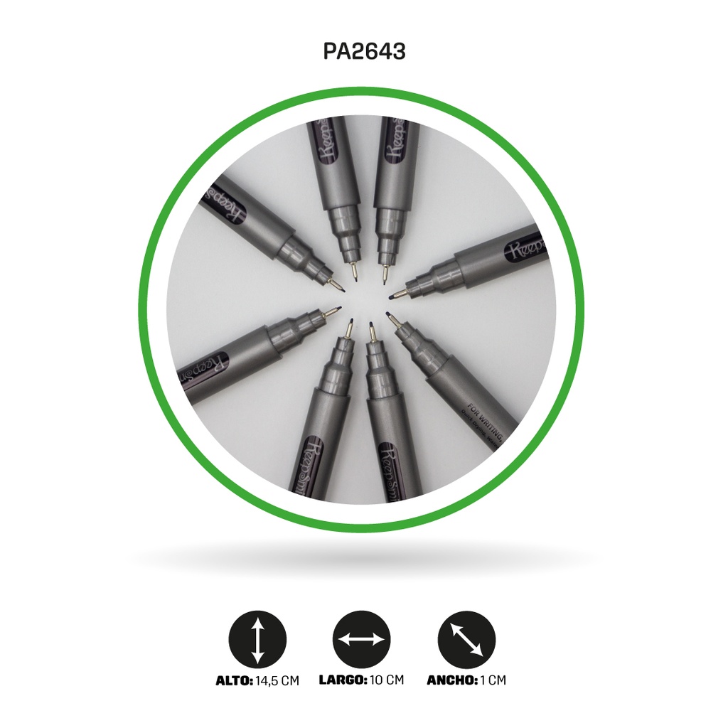 BOLIGRAFO MICROPUNTA 9 UND 0.05 HASTA 0.8 [PAC4845]