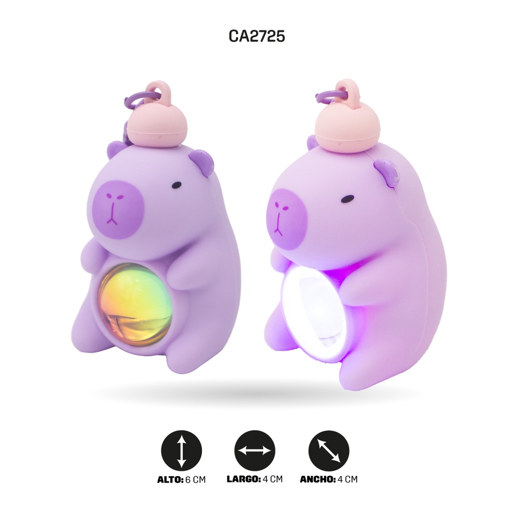 LLAVERO CAPYBARA CON LUZ  [PAC5833-PAC5834-PAC5835]