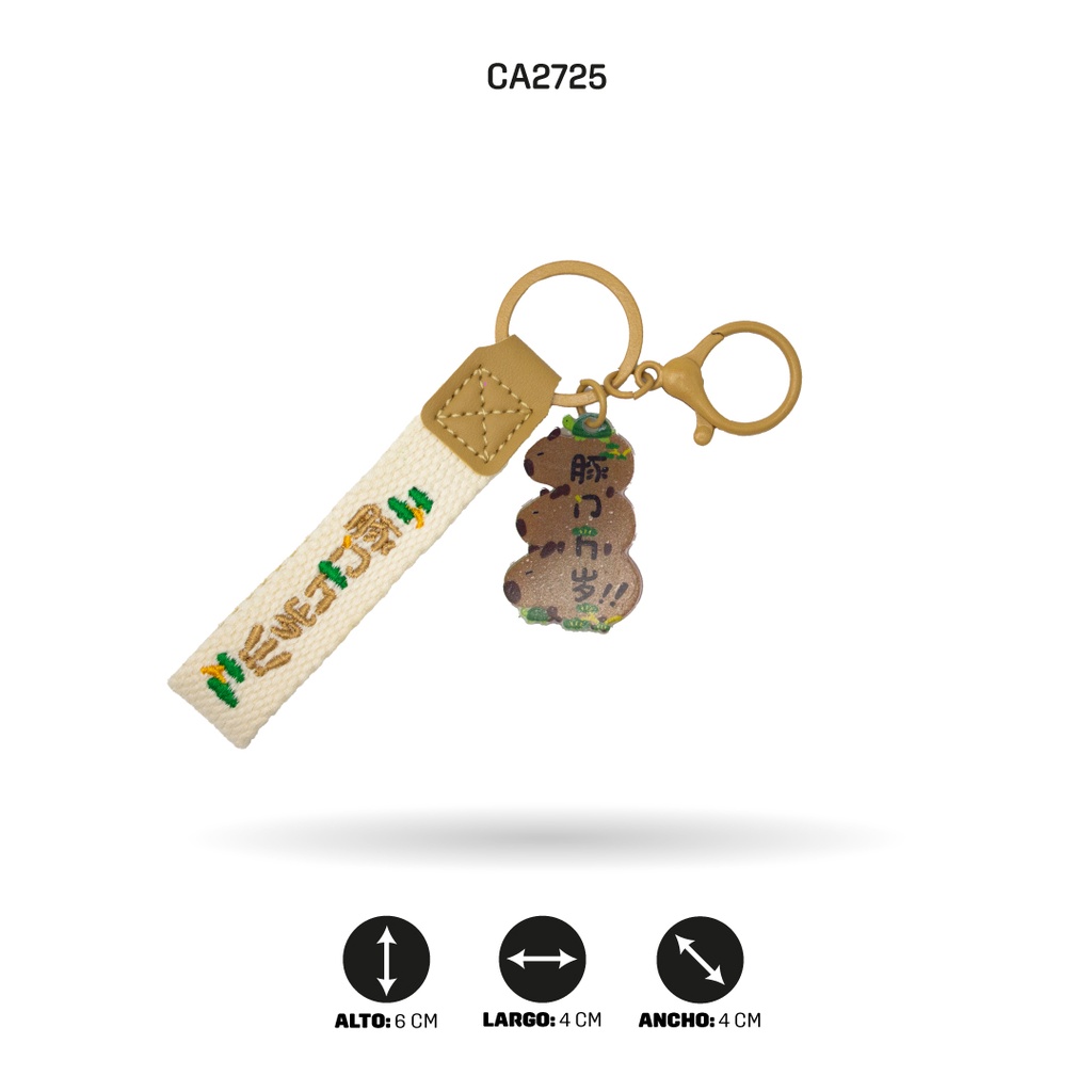 LLAVERO CAPYBARA CON LUZ  [PAC5833-PAC5834-PAC5835]