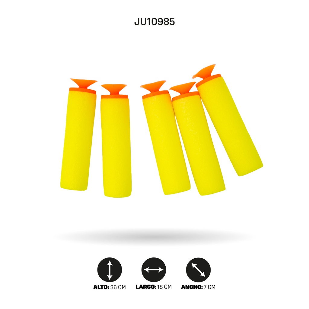 SET DE PISTOLA CON DARDOS Y PELOTAS SUAVES [B8996-3]