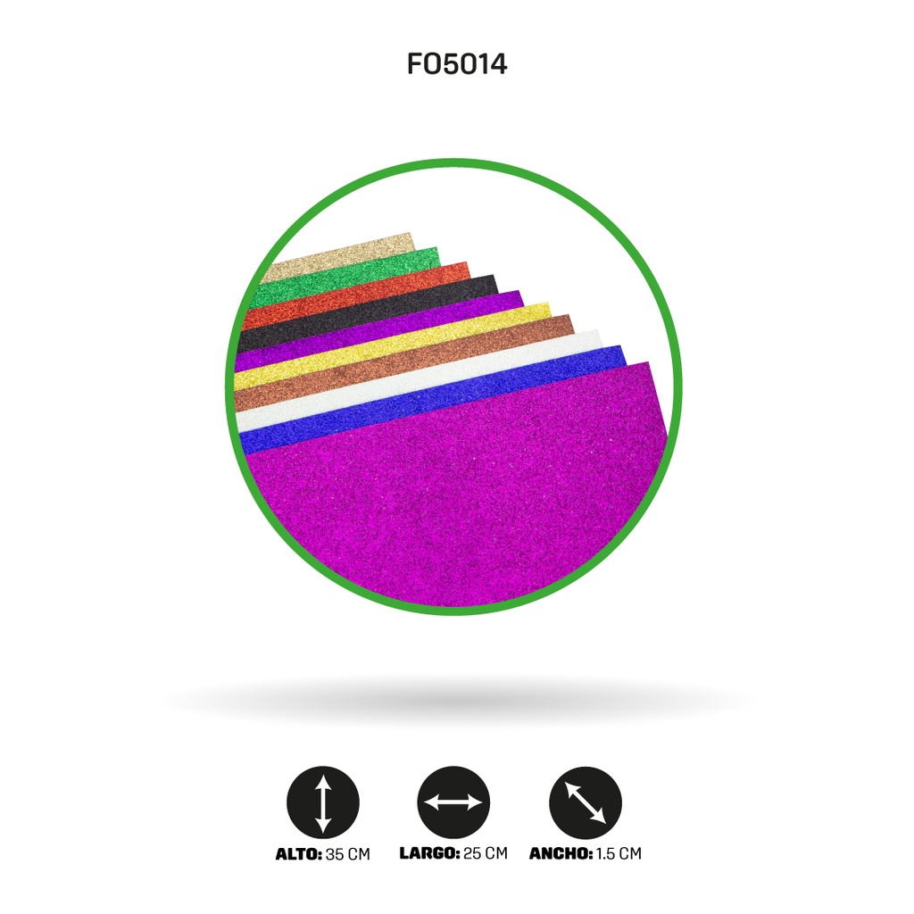 FOAMY 1/8 AH ROYAL ESCARCHADO SURTIDO X 10 UNDS [AH81100015]