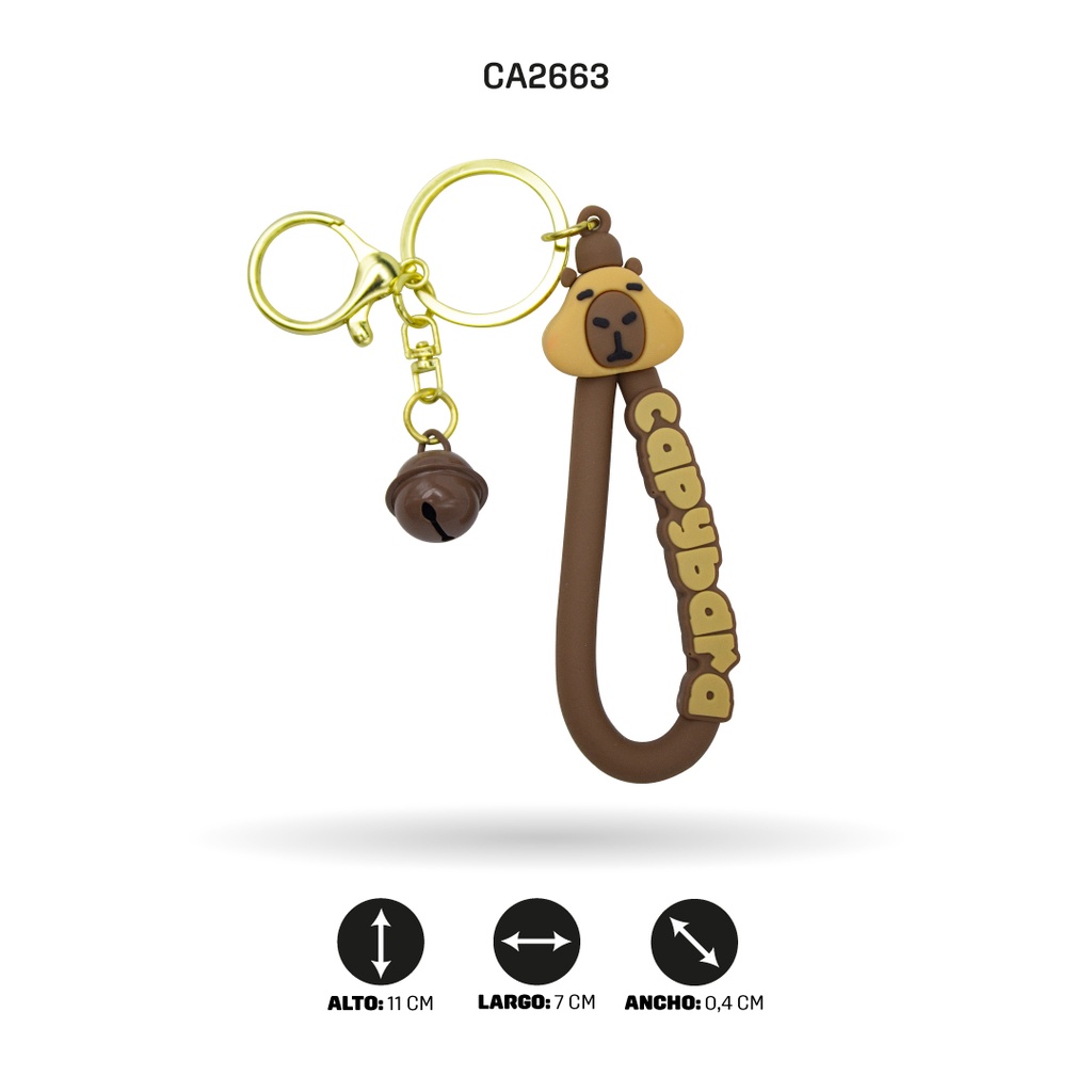 PORTA CARNET CAPYBARA CON CUERDA CORTA 1476 [PAC5775]