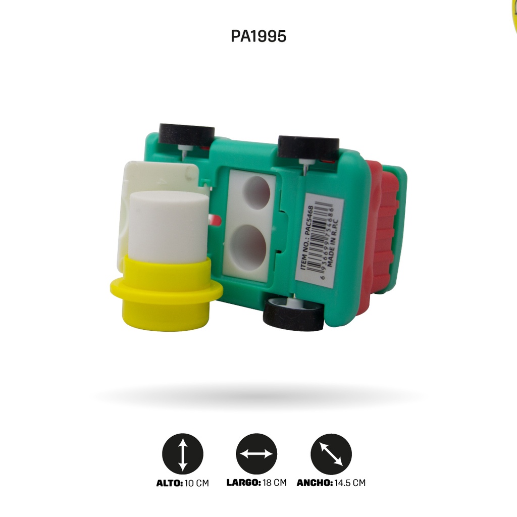 SACAPUNTA TREN CON BARRADOR X 16 ZD-0010 [PAC5468]