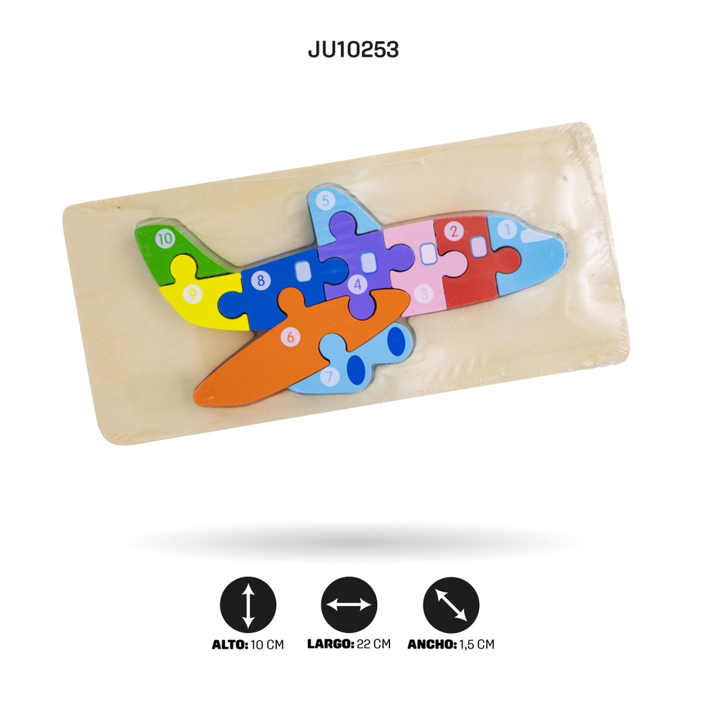 ROMPECABEZAS DE NÚMEROS DEL 1 AL 10  [1970-87]