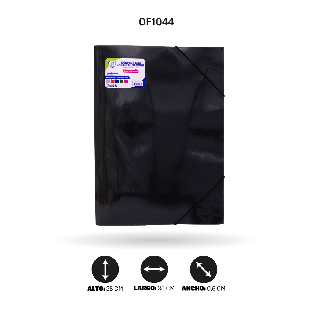 CARPETA AH ROYAL OFICIO GANCHO Y RESORTE POLICOVER 35 micras [PAC5347]