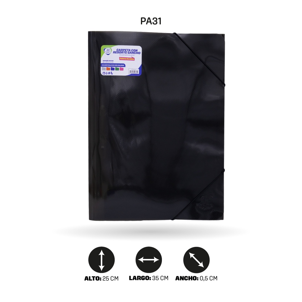 CARPETA AH ROYAL OFICIO GANCHO Y RESORTE POLICOVER 48 MICRAS [PAC70202-PAC5346]