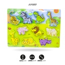 JUEGO DIDACTICO EN MADERA FIGURAS SURTIDAS  [1970-80]