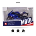 MOTOCICLETA DE ALEACIÓN ESCALA 1:12 (DUCATI) LUCES Y MÚSICA [CH777-1]