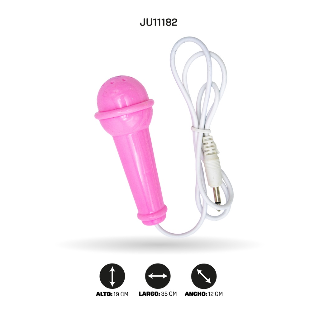 JUEGO DE BATERÍA PARA NIÑOS CON BAQUETAS Y MICRÓFONO [660-92M]