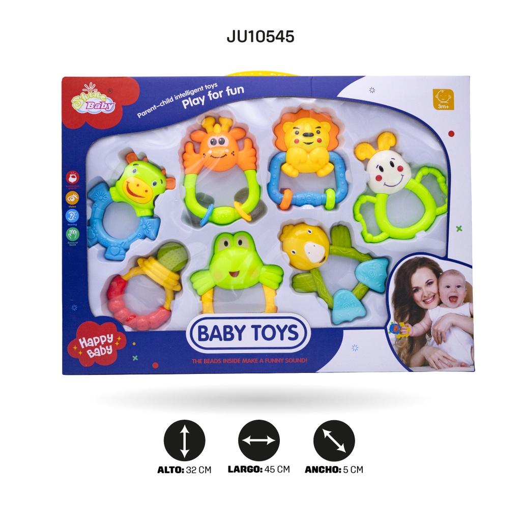 SET SONAJEROS BEBÉ X7 PZS [8702A]