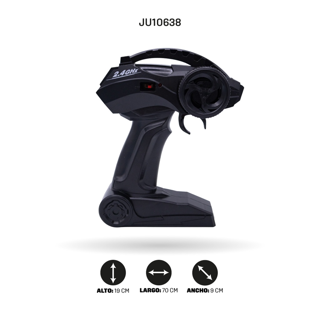 TRACTOR DE CONTROL DE RADIO DE CUATRO VÍAS CON CABLE USB [2.4G9070-25F]