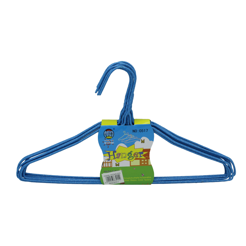 GANCHO DE ROPA METALICO PLASTIFICADO PEQUEÑO [PAC70348-3915-PAC2438-3915]