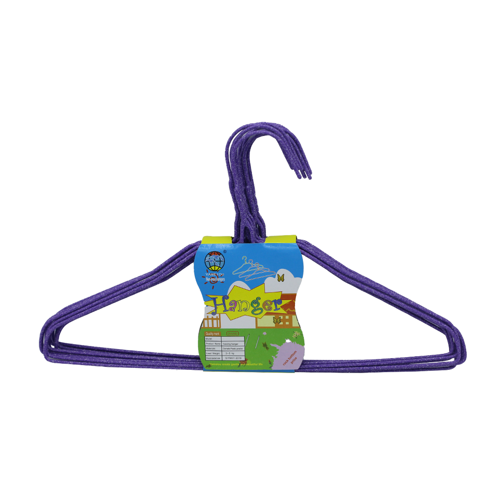 GANCHO DE ROPA METALICO PLASTIFICADO PEQUEÑO [PAC70348-3915-PAC2438-3915]