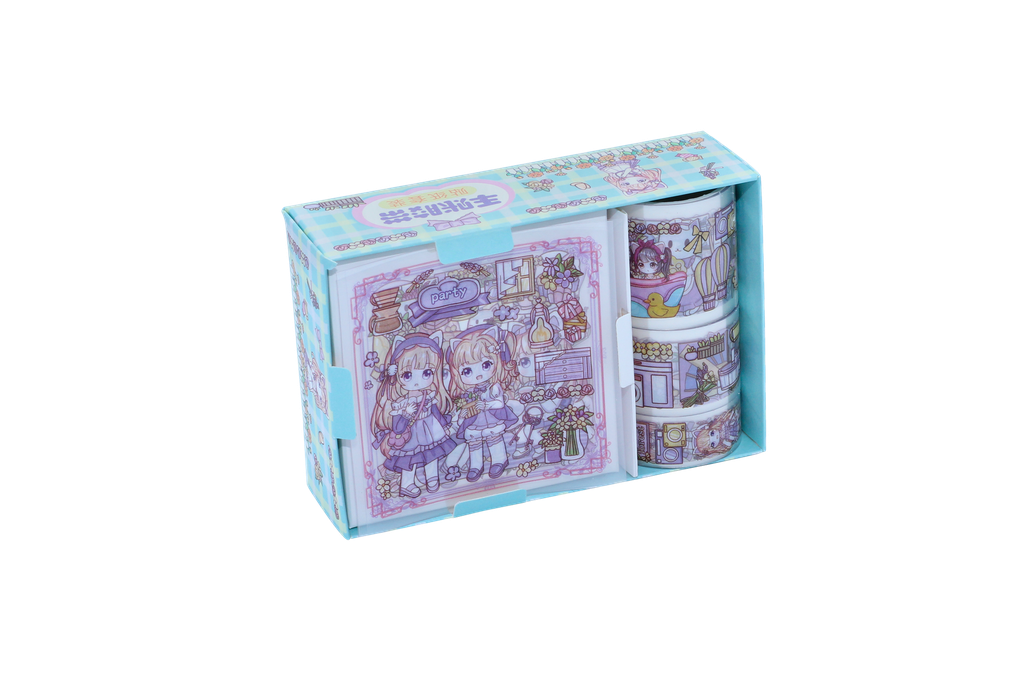 SET DE CINTAS Y STICKER PQT X 12 UND[PAC3123]