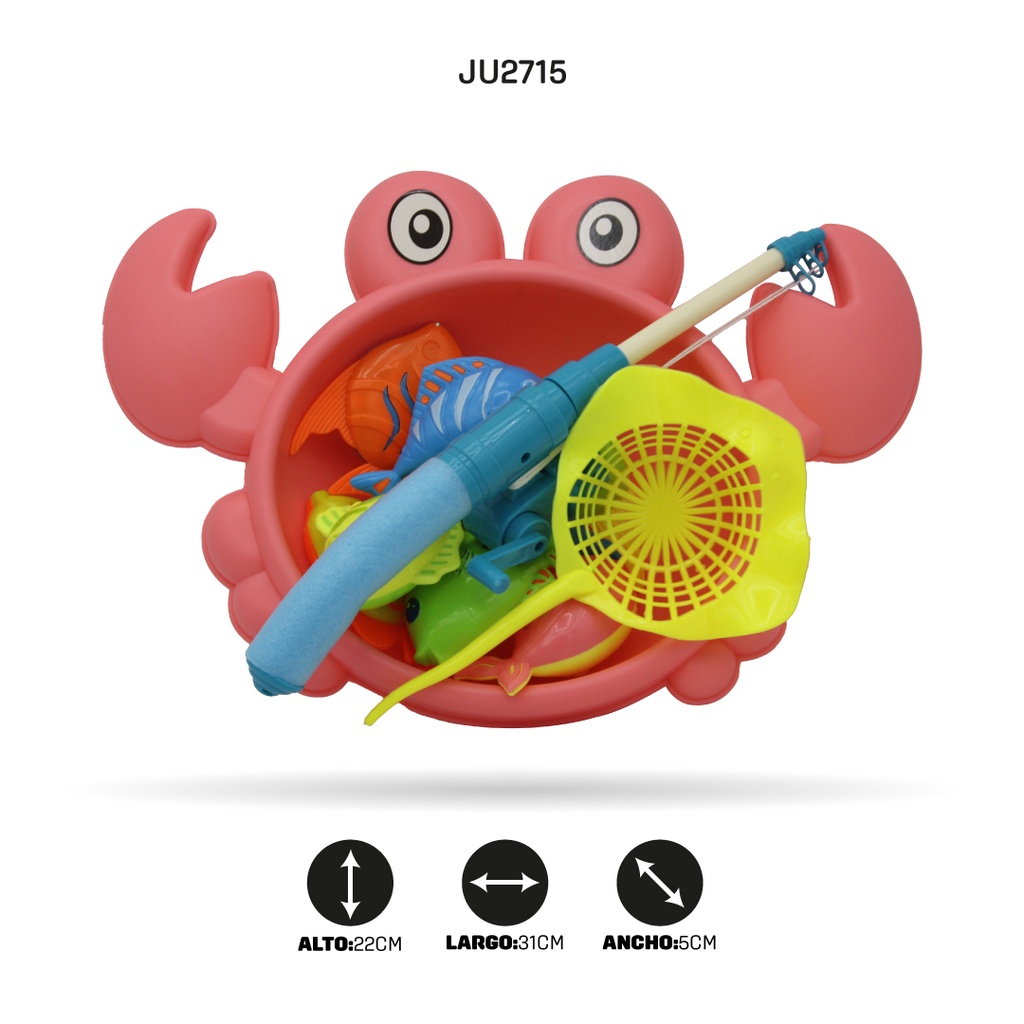 JUEGO DE PESCA FIGURA DE CANGREJO [308-B153]