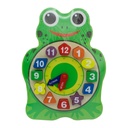 RELOJ DE BLOQUES DE CONSTRUCCIÓN  FIGURA RANA Y BÚHO [1970-190]