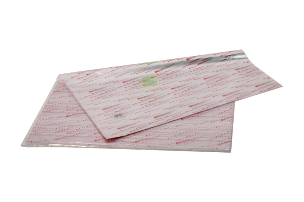 PAPEL CELOFAN ESTAMPADO CORAZONES 70X100CM X50  []