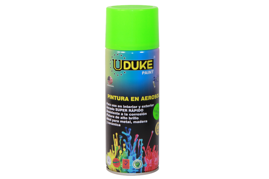 PINTURA AEROSOL VERDE FLUORESCENTE EXTRA GRANDE 400ML  [1003-HT40223]