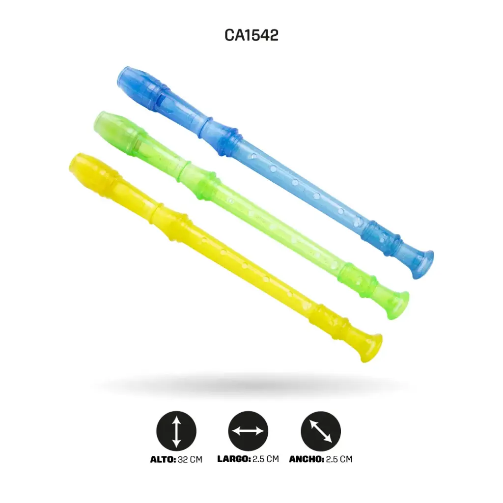 FLAUTA EN COLORES NEÓN X200 [PAC20727-1542]