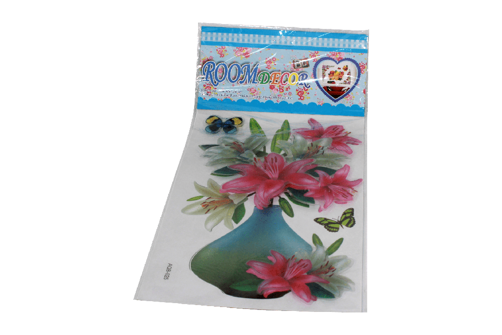 STICKER DE PARED AQB MEDIANO SURTIDO 6D [PAC70078]