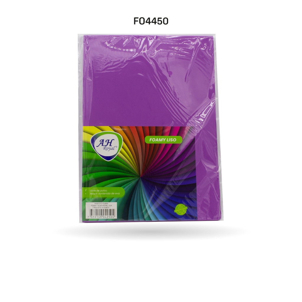 FOAMY 1/8 AH ROYAL LILA X 10 UNDS [AH80101215-4450-AH80101215-HN143]