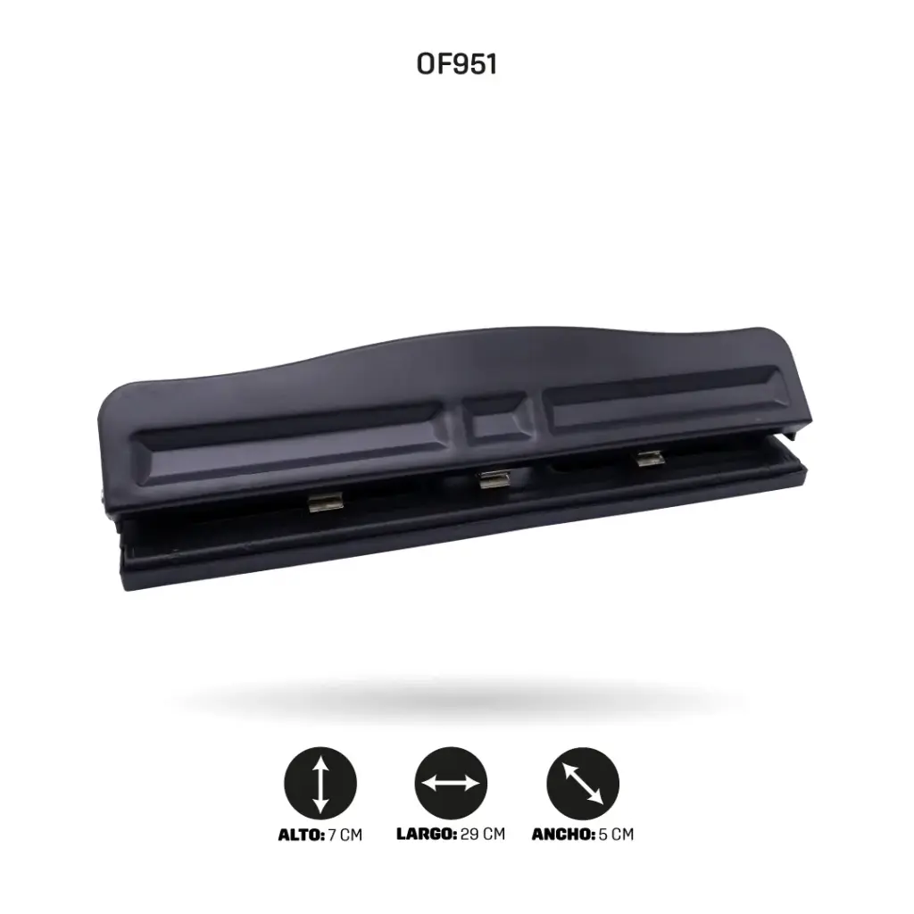 PERFORADORA 3 HUECOS AJUSTABLE [PAC70630-951]