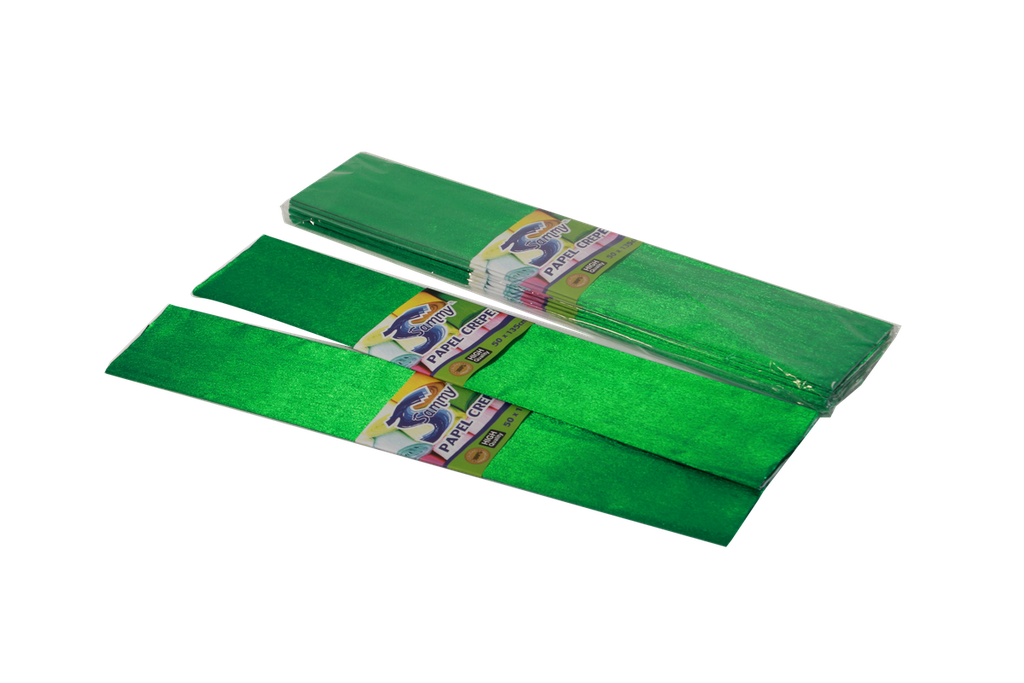 PAPEL CREPE METALIZADO VERDE X20 (6907888720638) [80-63]