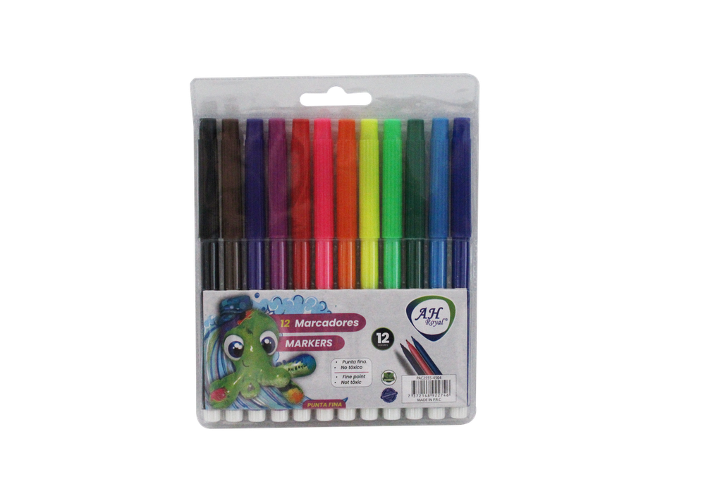 PLUMON AH ROYAL PUNTA FINA X12 COLORES [PAC2555-4504]