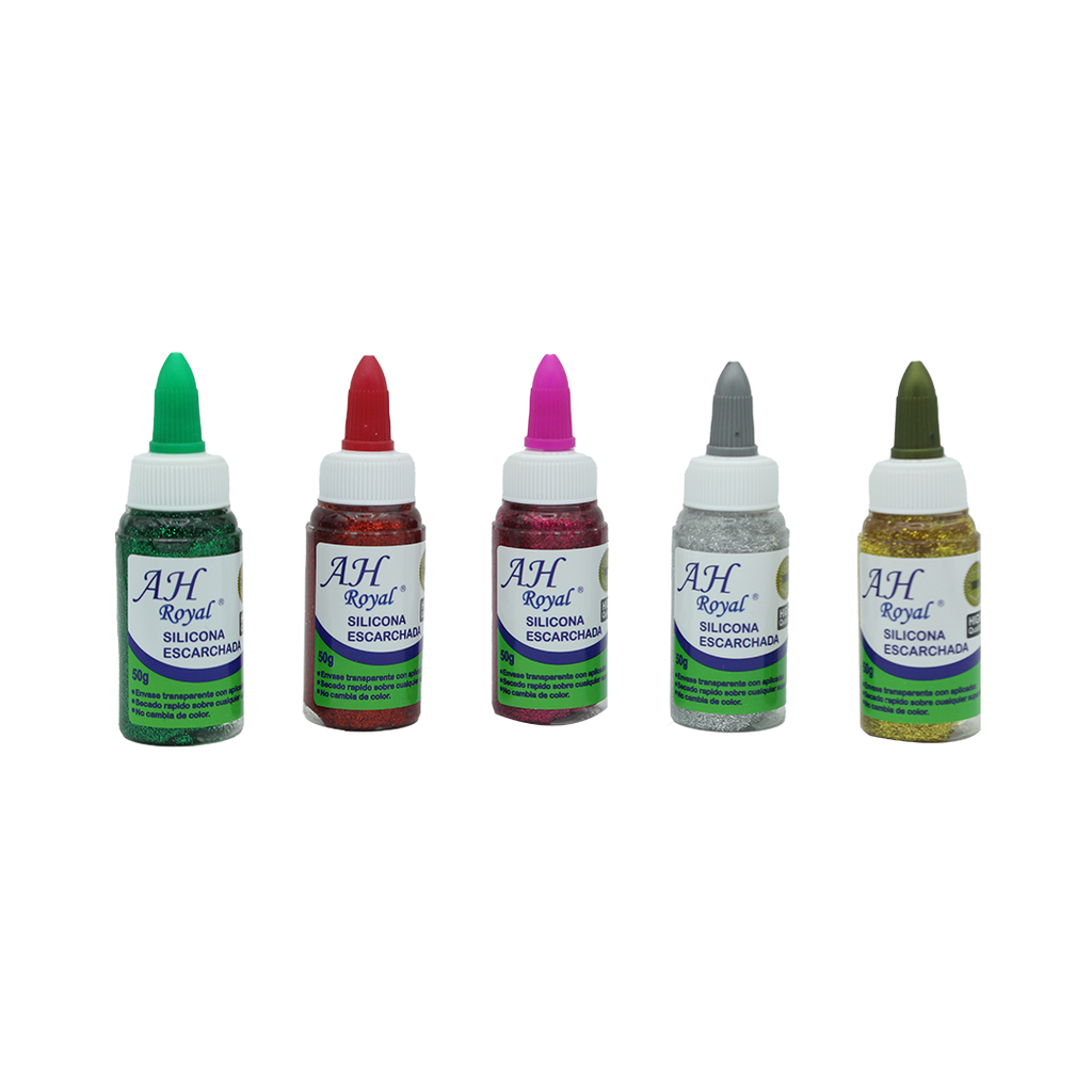 SILICONA AH ROYAL SURTIDA ESCARCHADA X 50GRS [PAC50204-580]