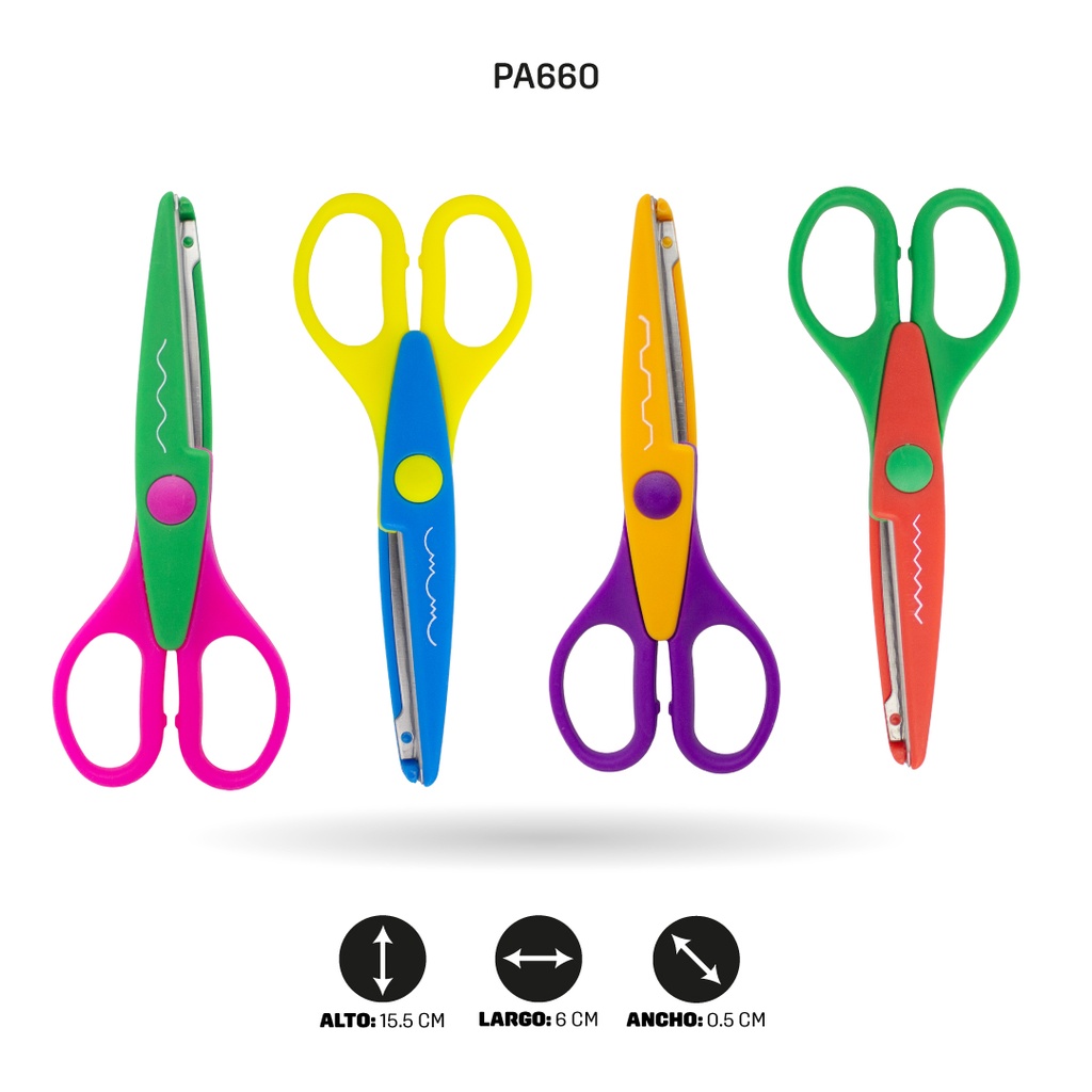 TIJERA GRANDE ZIG ZAG DISPLAY X12 [PAC20706-PAC2236]