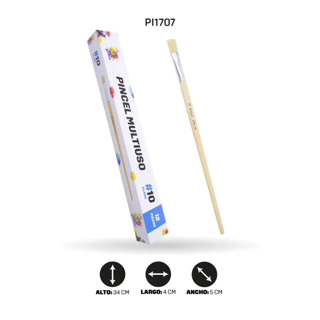 PINCEL CHINO AH ROYAL PLANO NO 10 X12 [PAC20010-1707]