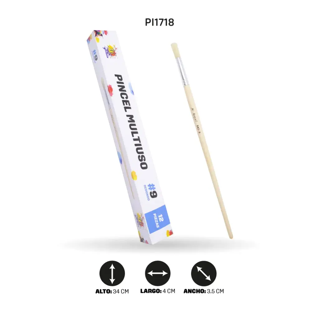 PINCEL CHINO AH ROYAL REDONDO NO 9 X12 [PAC20021-1718]