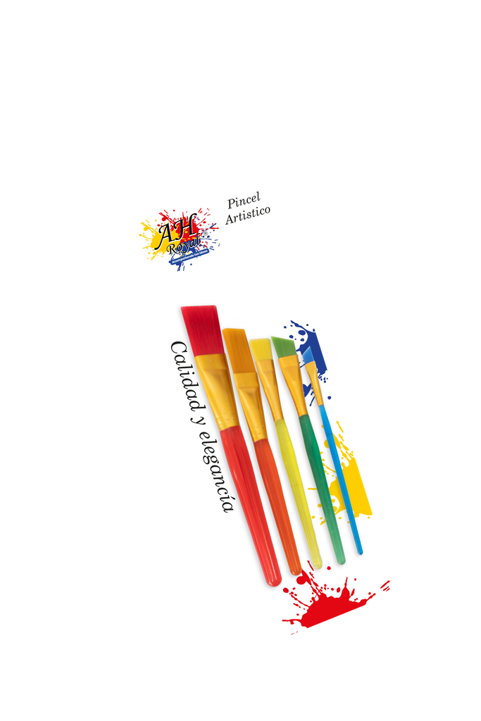 PINCEL AH ROYAL JUEGO GRANDE ACRILICO DE COLORES X5 SURTIDO [PAC2424-4523]