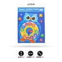 RELOJ DE BLOQUES DE CONSTRUCCIÓN  FIGURA RANA Y BÚHO [1970-190]