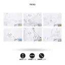 LIENZO ESTAMPADO 30*40CM CON PINCEL Y 6 PINTURAS [PAC3196]