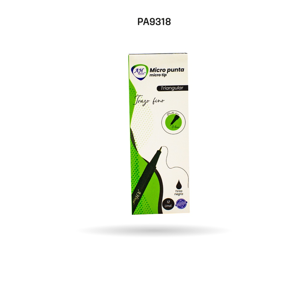 MICRO PUNTA AH ROYAL PUNTA FINA 0,4MM X12 UND [PAC3265]