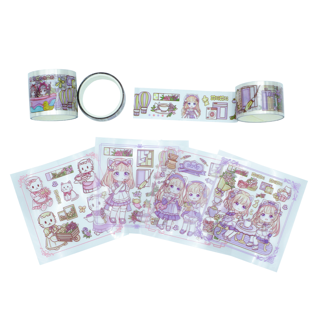 SET DE CINTAS Y STICKER PQT X 12 UND [PAC3123]