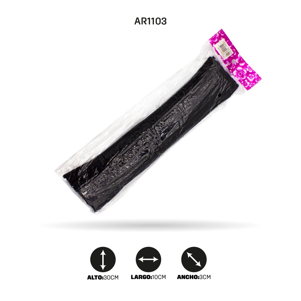 CHELINES FELPA NEGRO x100UND [PAC3614]