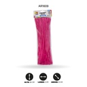 CHELINES DE FELPA COLOR NEON FUCSIA A027BOLSA X 100 [PAC4323]