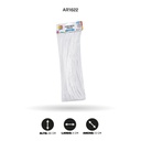 CHELINES DE FELPA COLOR  BLANCO BOLSA X 100 UND[PAC5369]