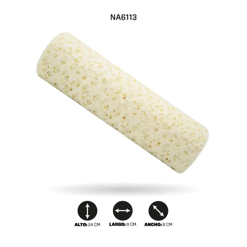 MALLA 24 cm x 5y BLANCO VAINILLA [PAC5001]