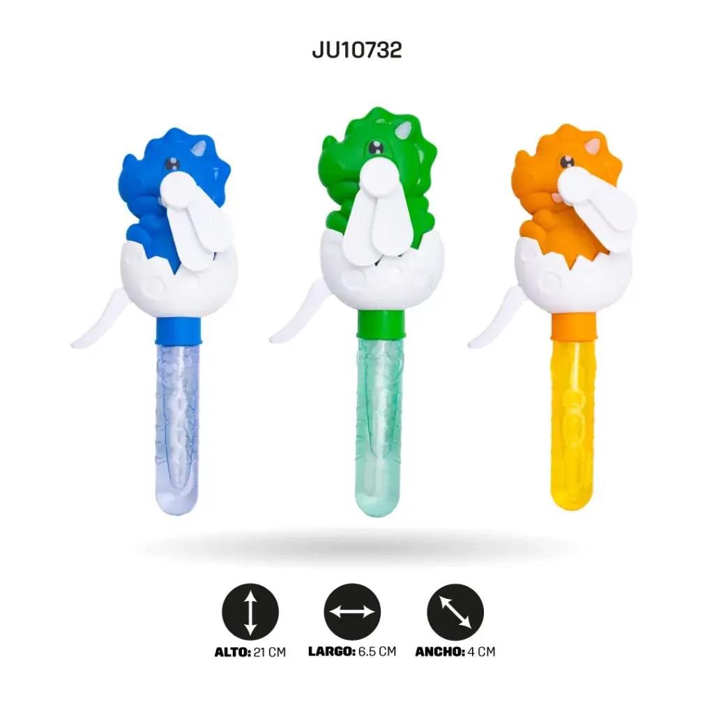 VENTILADOR DE BURBUJAS CON FORMA DE HUEVO DE DINOSAURIO X12 UND [1188-146]