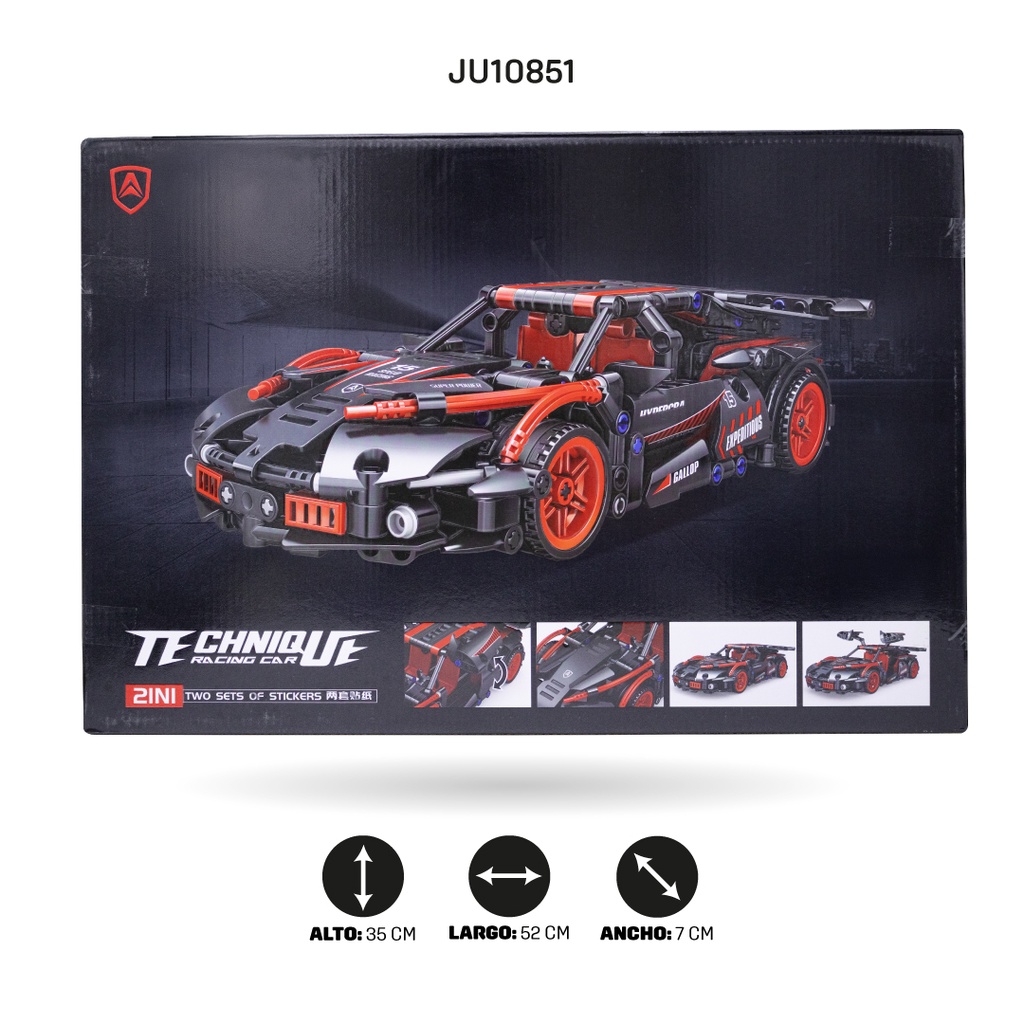 Carro Armable 487 Piezas - Racing Car JU10851