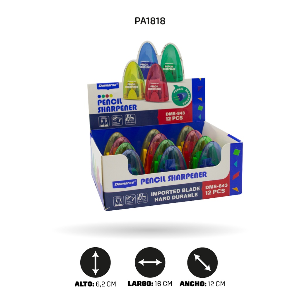 SACAPUNTAS DOBLE X12 UND DMS-843 [PAC4864]