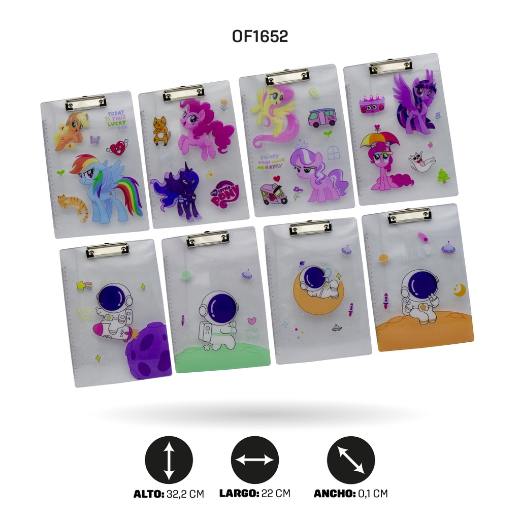 TABLA EN ACRILICO ESTAMPADA PONY-ASTRONAUTA 500-127/29 [PAC4508]