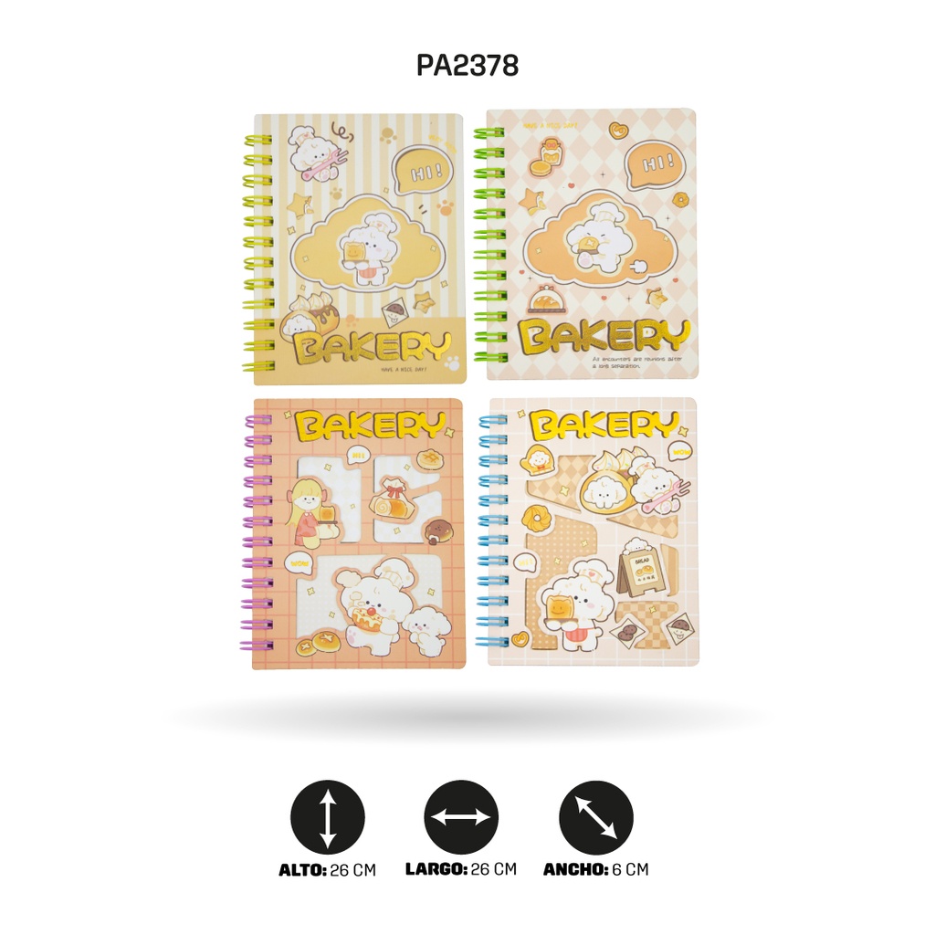 AGENDA DE OSISTOS COCINEROS 4 MOTIVOS A7-888-38 DISPLX24 [PAC4755]