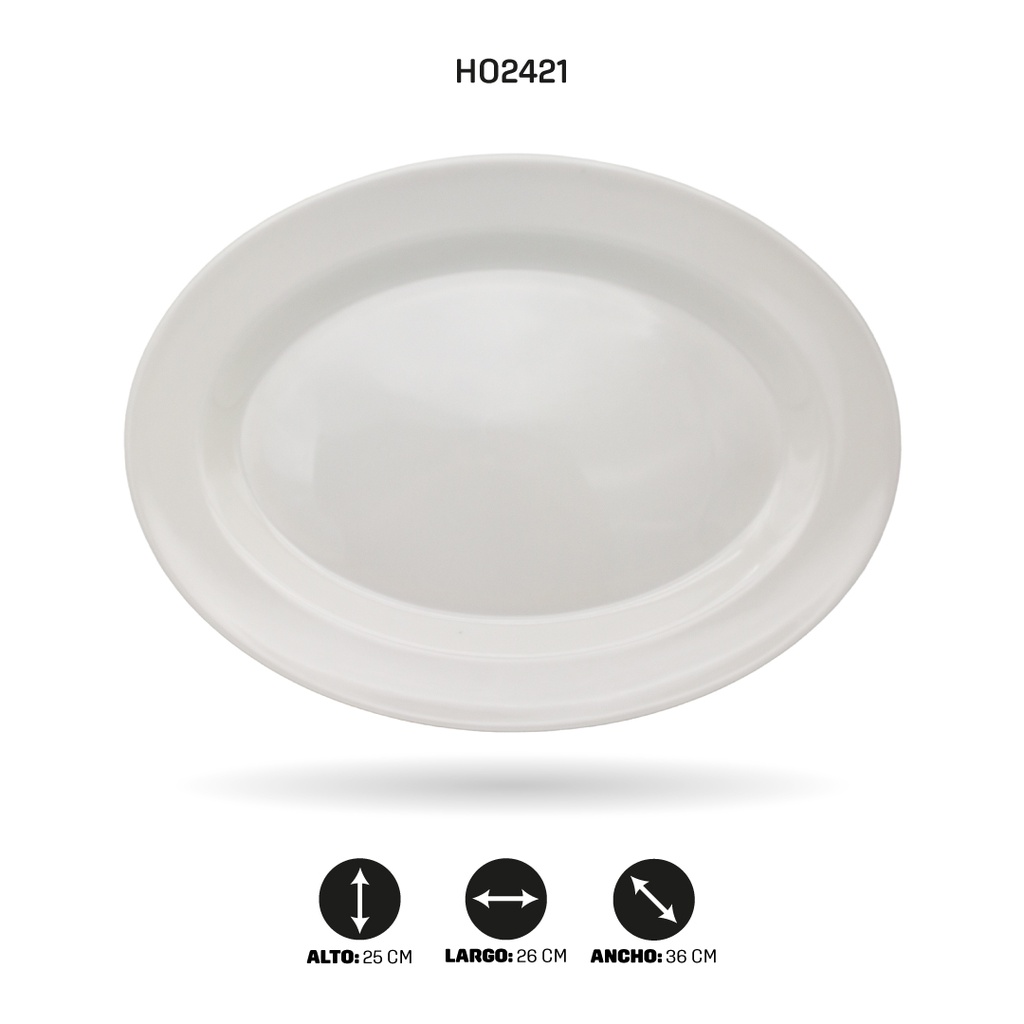 BANDEJA OVAL DE MELAMINA CK5814-14" [PAC5279]