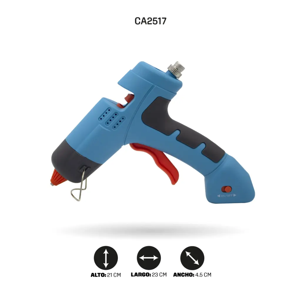 PISTOLA DE SILICONA INALAMBRICA PEQUEÑA SLP-6041 -20W [PAC5220]
